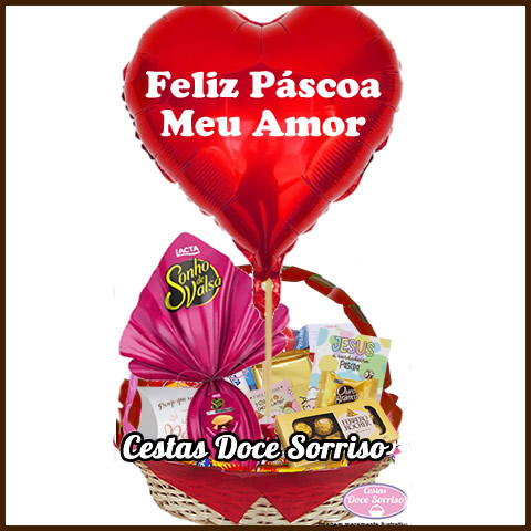 - "Cesta de Chocolates com Balão Personalizado"