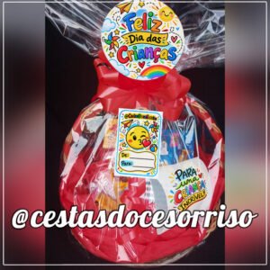 - "Cesta de Chocolates Especial Dia das Crianças"